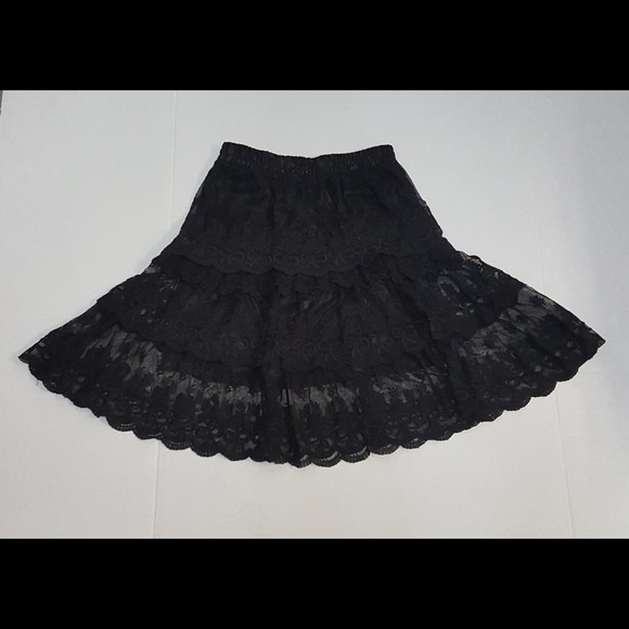 O2 Collection Flare Lace Boho Skirt Sz S - Picture 3 of 8